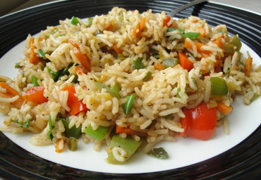 Onion Chilly Fried Rice